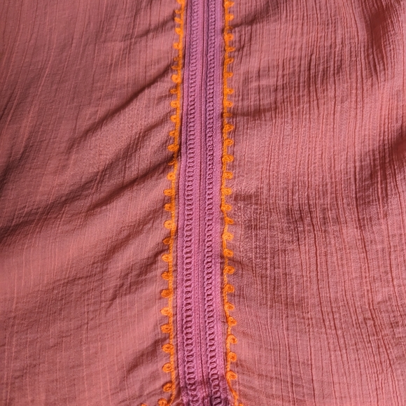 Final Price EUC Seafolly Big Girls Embroidered Kaftan in Fusion Coral - Picture 4 of 12